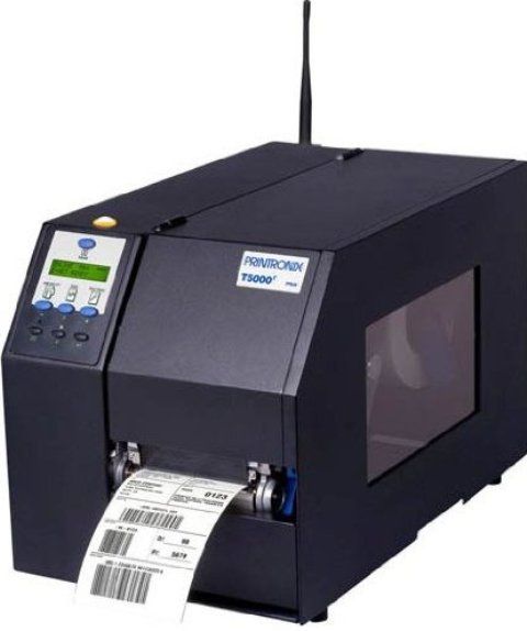 Printronix T5306-0101-000 model ThermaLine T5306R B/W Thermal Transfer Printer, Up to 479.5 inch/min - B/W - 300 dpi - Roll (6.8 in) Print Speed, Wired Connectivity Technology, Parallel, Serial, USB, Ethernet 10/100Base-TX Interface, 300 dpi B&W Max Resolution, Printronix Graphics Language Language Simulation, PowerPC 166 MHz Processor, 32 MB Max RAM Installed, 8 MB installed / 16 MB max Flash Memory, 6.6 in Max Printing Width (T5306 0101 000 T53060101000 T-5306R T 5306R 2256090)
