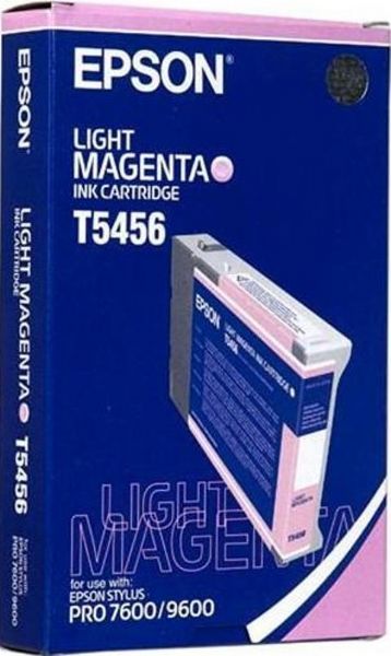 Epson T545600 Photographic Dye Ink Cartridge, Ink tank Consumable Type, Ink-jet Printing Technology, Light Magenta Photo Color, 110 ml Capacity, New Genuine Original OEM Epson, For use with 7600 and 9600 Epson Stylus Pro printer (T545600 T545-600 T545 600 T-545600 T 545600)