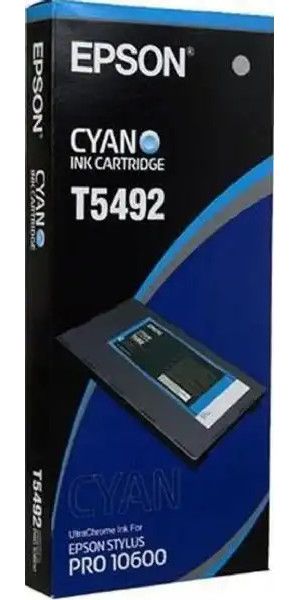 Epson T549200 UltraChrome Ink tank, Ink-jet Printing Technology, Cyan Color, 500 ml Capacity, New Genuine Original OEM Epson, For use with Epson Stylus Pro 9500 Printer (T549200 T549-200 T549 200 T-549200 T 549200)