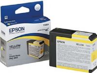 Epson T580400 Print cartridge, Ink-jet Printing Technology, Yellow Color, 80 ml Capacity, Epson UltraChrome K3 Ink Cartridge Features, New Genuine Original OEM Epson, For use with Stylus Pro 3800 & 3880 Printers (T580400 T580-400 T580 400 T-580400 T 580400) 
