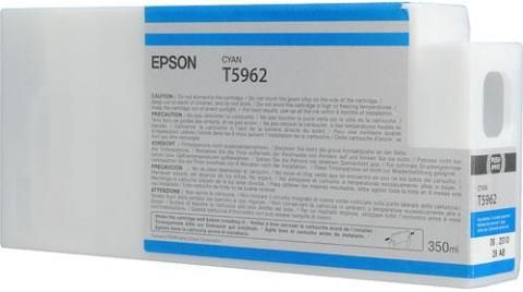 Epson T596200 Ultrachrome HDR Ink Cartridge, Print cartridge Consumable Type, Ink-jet Printing Technology, Cyan Color, 350 ml Capacity, New Genuine Original OEM Epson, For use with Epson Stylus Pro 7900 & 9900 (T596200 T596-200 T596 200 T-596200 T 596200)