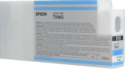 Epson T596500 Ultrachrome HDR Ink Cartridge, Print cartridge Consumable Type, Ink-jet Printing Technology, Light cyan Color, 350 ml Capacity, New Genuine Original OEM Epson, For use with Epson Stylus Pro 7900 & 9900 (T596500 T596-500 T596 500 T-596500 T 596500)