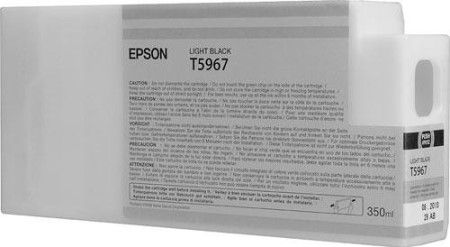 Epson T596700 Light Black UltraChrome HDR 350 ml Ink Cartridge for use with Stylus Pro 7890, 7900, 9890 and 9900 Professional Inkjet Printers, New Genuine Original OEM Epson Brand (T-596700 T59-6700 T596-700) 