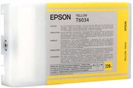 Epson T603400 Yellow UltraChrome K3 220 ml Ink Cartridge for use with Stylus 7800, 7880 and 9800 ColorBurst Professional Inkjet Printers, New Genuine Original OEM Epson Brand (T-603400 T60-3400 T603-400 T6034-00) 