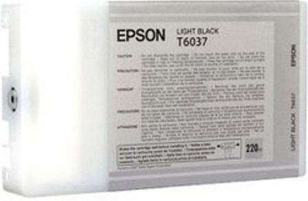 Epson T603700 Light Black UltraChrome K3 220 ml Ink Cartridge for use with Stylus Pro 7800, 7880 and 9800 ColorBurst Professional Inkjet Printers, New Genuine Original OEM Epson Brand (T-603700 T60-3700 T603-700 T6037-00) 