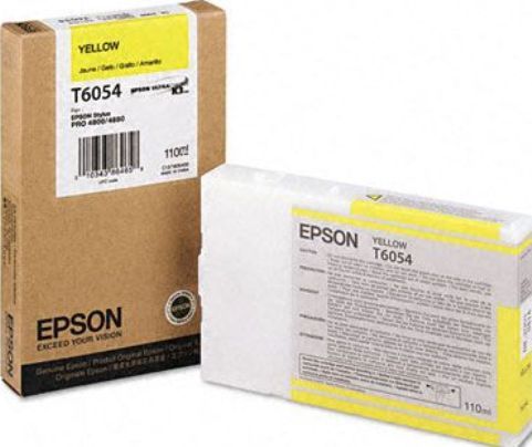 Epson T605400 Ink Cartridge, Ink-jet Printing Technology, Yellow Color, 110 ml Capacity, New Genuine Original OEM Epson, Epson UltraChrome K3 Ink Cartridge Features, For use with Epson Stylus Pro 4800 and 4880 Printer (T605400 T605-400 T605 400 T-605400 T 605400)
