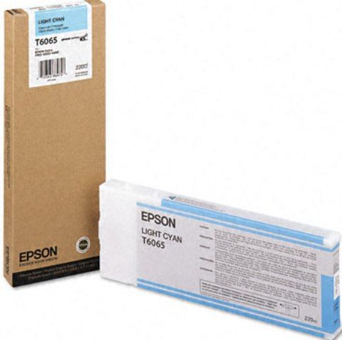 Epson T606500 UltraChrome Ink Cartridge, Print cartridge Consumable Type, Ink-jet Printing Technology, Light Cyan Color, 220 ml Capacity, Epson UltraChrome K3 Ink Cartridge Features, New Genuine Original OEM Epson, For use with Epson Stylus Pro 4880 Printer (T606500 T606-500 T606 500 T-606500 T 606500)