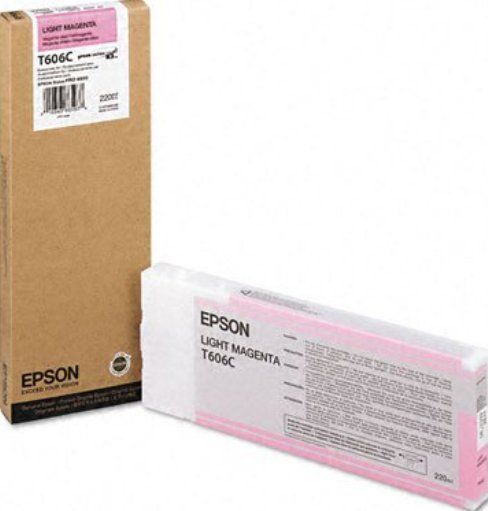 Epson T606B00 UltraChrome Ink Cartridge, Print cartridge Consumable Type, Ink-jet Printing Technology, Magenta Color, 220 ml Capacity, Epson UltraChrome K3 Ink Cartridge Features, New Genuine Original OEM Epson, For use with Epson Stylus Pro 4800 Printer (T606B00 T606-B00 T606 B00 T-606B00 T 606B00)