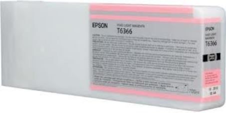 Epson T636600 Vivid Light Magenta Ultrachrome HDR 700 ml Ink Cartridge for use with Stylus Pro 7890, 7900, 9890 and 9900 Proofing Edition Professional Imaging Printers, New Genuine Original OEM Epson Brand (T63-6600 T636-600 T-636600) 