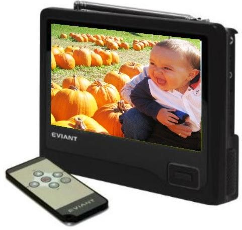 Eviant T7 Black Handheld LCD TV, 7