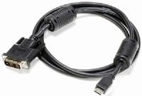 FLIR T910930ACC HDMI Type C to DVI Cable For use with T1020, T1030sc, T1040, T1050sc, T600, T600bx, T610, T620, T620bx, T630, T630sc, T640, T640bx, T650sc and T660 Cameras; Used to Connect the Infrared Camera with an External Display; 1.5 m (4.9 ft.) Cable Length; HDMI type C to DVI Connector; UPC 845188006648 (T910930-ACC T910930 ACC) 