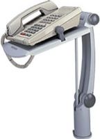 Aidata TA002 Ergo Flex Phone Arm, Platinum, Arm adjustable height up to 410mm/16&#733; off the desk, rotates 360º and extends 610mm/24&#733; for desktop space saving and easy access to telephone, Platform surface 200 x 240mm/ 8&#733; x 9.5&#733; built-in adjustable spring clip fits most phones, EAN 4711234800040 (TA-002 TA 002) 