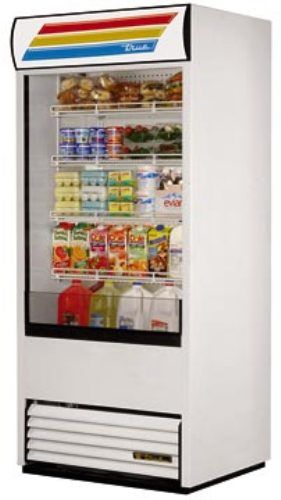 True TAC-36-RC 31.3 Cu.Ft. Vertical Air Curtain Remote Refrigerator (remote condenser), Adjustable, heavy duty PVC coated shelves (TAC36RC TAC36-RC TAC-36RC TAC-36 TAC36)