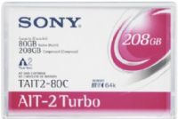 Sony TAIT280CWW 1PK AIT2 Turbo 8MM 186M 80/208GB MIC Tape Cartridge, Transfer Rate of 6MB/S; Storage Capacity of 80GB (Native) / 208GB (Compressed) (TAIT 280CWW TAIT-280CWW) 