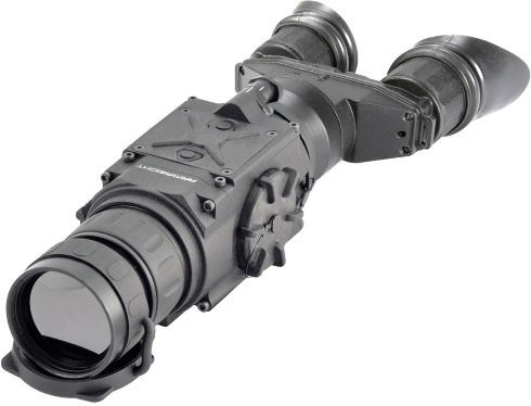 Armasight TAT176BN4HELI31 Helios 336 3-12x42 60Hz Thermal Imaging Bi-Ocular, 2.8x / 3.4x Magnification NTSC/PAL, Germanium Objective Lens Type, FLIR Tau 2 Type of Focal Plane Array, 336x256 Pixel Array Format, 17 μm Pixel Size, White Hot/ Black Hot/ Rainbow/ Various Color modes Color, 0.40 mrad Resolution, AMOLED SVGA 060 Display Type, 10 mm Exit Pupil Diameter, mm, 5 m to infinity Range of Focus (TAT176BN4HELI31 TAT-176BN4-HELI31 TAT 176BN4 HELI31)