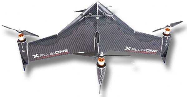 Xcraft AT2-XP1-002-CB X PlusOne Platinum Quadcopter, Carbon Skinned; Top Speed of 60 mph; Hybrid Multirotor / Wing Flight Surfaces; 2-Axis Gimbal for GoPro HERO; Vertical Takeoff and Landing; Tilts 90 degree for High-Speed Flight; Control Algorithms Enable Fixed Hovering; UPC 862001000225 (XCRAFTAT2XP1002CB XCRAFT TAT2XP1002CB AT2 XP1 002 CB XCRAFT-TAT2XP1002CB AT2-XP1-002-CB)