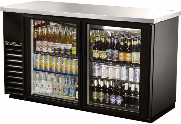 True TBB-24-60G Back Bar Cooler, Two-section, 24