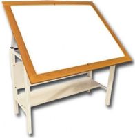 Porta-Trace TC3648K LED Light Table 36" x 48"; The top features a solid oak frame and allows for 4 tilt adjustments from 0 to 40 degrees; Comes with adjustable leg glides; 36" x 48" viewing area; 42" x 54" overall top size; Eco-friendly LED light table is the brightest on the market; UPC PORTATRACETC3648K (PORTATRACETC3648K PORTATRACE TC3648K PORTA TRACE TC 3648K TC3648 K 3648 PORTATRACE-TC3648K PORTA-TRACE TC-3648K TC3648-K) 