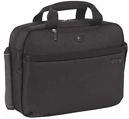 Solo TCB310-4 Tech Collection Check Fast Clamshell Laptop Case, Travel Sentry approved, meets all Checkpoint Friendly requirements to allow clear CheckFast x-ray scanning, See thru padded pocket provides easy screening visual of 15.4 laptop while passing through security, Exterior zippered pockets provide fast access to personal items, Adjustable shoulder strap, Padded carry handles (TCB310 4 TCB3104)
