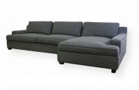 Wholesale Interiors TD0905-AD066-3 Kaspar Slate Gray Fabric Modern Sectional Sofa, 3piece+chaise Slate gray twill upholstery, Wood frame, High-density polyurethane foam cushioning, Upholstery covers are fully removable, All pillows can be removed, repositioned, and their fabric covers unzipped, 44" W x 47" D x 28" H Chaise, 106.5" W x 27" D x 17.75" H Seat, UPC 847321002241 (TD0905AD0663 TD0905-AD066-3 TD0905 AD066 3) 