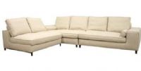 Wholesale Interiors TD9802A-A538-1A Pegeen Fabric 3-Piece Modular Sectional, Modern sectional sofa in cream twill fabric, Solid kiln-dried hardwood frame, Dense polyurethane foam cushioning, Steel legs with high-shine chrome finish, Matching cream fabric bolster pillows for armrests, 48" W x 40" D x 20.5" H. Armless piece measures, 59" W x 39" D x 25" H. One arm sofa measures, 15" H x 23" D. Seat, UPC 878445009403 (TD9802AA5381A TD9802A-A538-1A TD9802A A538 1A) 