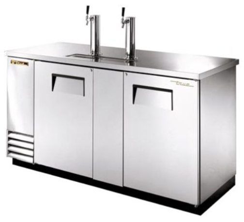 True TDD-3-S Stainless Steel Direct Draw Beer Dispensers, 2 Doors, 3 1/2 Barrels Capacity, 1/3 HP, Voltage 115/60/1, 8.5 Amps, 5-15P NEMA Config, Oversized, factory balanced, refrigeration system holds 33F to 38F (.5C to 3.3C) (TDD3S TDD-3S TDD3-S TDD 3S TDD-3)