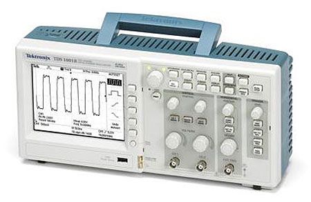 Tektronix TDS1001B Digital Storage Oscilloscope 40MHz, Monochrome Two Channel; 40MHz bandwidth; Real time sample rate of 1GS/s; LCD monochrome display