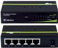 TRENDnet TE100-S50g Five-Port 10/100Mbps GREENnet Switch, Auto-MDIX Ethernet ports, Compliant with IEEE 802.3/IEEE 802.3u standards, 1Gbps switching fabric, Store-and-Forward switching architecture with non-blocking wire-speed performance, IEEE 802.3x flow control support, Provides 1k MAC address entries (TE100S50G TE100 S50G) 