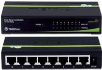TRENDnet TE100-S80g Eight-Port 10/100Mbps GREENnet Switch, Auto-MDIX Ethernet ports, Compliant with IEEE 802.3/IEEE 802.3u standards, 1.6Gbps switching fabric, Store-and-Forward switching architecture with non-blocking wire-speed performance, IEEE 802.3x flow control support, Provides 1k MAC address entries (TE100S80G TE100 S80G) 