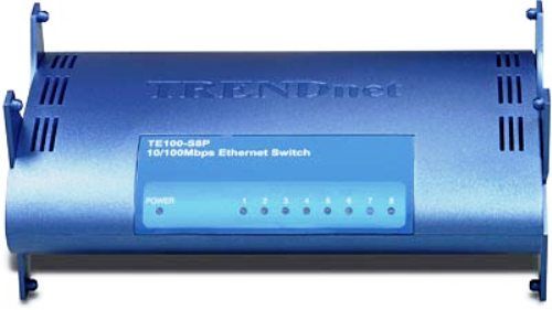 TRENDnet TE100-S8P NWay Auto-MDIX Fast Ethernet Mini Switch, 8-port 10/100Mbps (TE100 S8P TE100S8P TE100-S8 TE100S8 Trendware) 