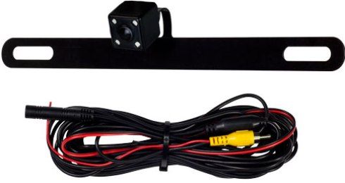 Ibeam TE-BPCIR Behind License Plate Camera, Mounts behind the license plate, Camera hovers over the license plate, IR LED's provide a good view behind the vehicle at night, 170 Degree viewing angle, Waterproof design, 10.24
