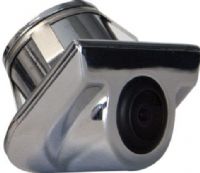 Ibeam TE-CSC Chrome Push in Camera, Designed to be installed by the license plate under a lip like OEM cameras, 170 Degree viewing angle, Camera is set at a 45 degree angle, UPC 086429274857 (TECSC TE-CSC TE CSC) 