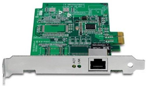 TRENDnet TEG-ECTX Gigabit PCI Express Adapter, 1 x 10/100/1000Mbps Auto-MDIX WAN port, PCI Express 1.0a compliant, Incorporates Advanced Configuration Power Management Interface (ACPI) 2.0, Wake-On-LAN (WOL), TCP segmentation / large send offload, IEEE 802.1Q VLAN tagging and IEEE 802.1p Layer 2 priority tagging (TEGECTX TEG ECTX)