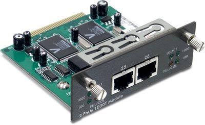 TRENDnet TEG-S3M2CG 2-port 10/100/1000Mbps Copper Gigabit Module for TEG-S3000i, Compliant with IEEE 802.3ab or IEEE 802.3z Gigabit Standards, Optional Gigabit Modules for TEG-S3000i- Layer 2 Managed Chassis Switch (TEGS3M2CG TEG  S3M2CG) 