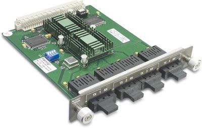 TRENDnet TEG-S4M4S30 Single-Mode SC-type 100Base-FX Module for TEG-S4000x, 4-Port, 30Km (TEG S4M4S30, TEGS4M4S30, Trendware)