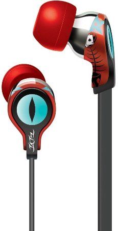 iLuv TEP102RED Tatz Scarz Impresion Binaural Earphone, Red, Lightweight and comfortable fully closed ear pieces, Ergonomic sound-isolating design, Precision Acoustic Engineering Renders Deep Rich Sound, Provides Superior Noise Isolation, Volume Control, Tangle-free, ultra-flexible, and convenient flat cable design (TEP-102RED TEP 102RED TEP102-RED TEP102 RED)