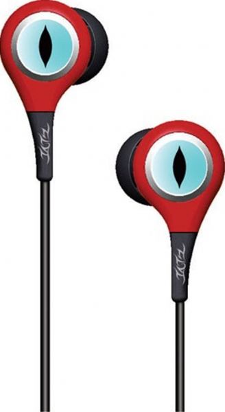jWIN TEP201RED Tatz Scarz headphones - In-ear ear-bud, Headphones - binaural Type, In-ear ear-bud Headphones Form Factor, Wired Connectivity Technology, 1 x headphones - mini-phone stereo 3.5 mm Connector Type, 1 x headphones cable, UPC 037988840052, Red Finish (TEP201 TEP-201 TEP 201 TEP201RED TEP201-RED TEP201 RED)