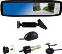 Ibeam TE-RVMCBT Bluetooth Rear View Mirror Replacement, Replacement rear view mirror with integrated 4.3" Color LCD screen, Includes most widely used windshield mount, 2 Video inputs; rear view camera input and second video input, TE-SBC bullet camera kit included, Includes flush mount kit with hole saw for more mounting options, Bluetooth ready with microphone, UPC 086429281329 (TERVMCBT TE-RVMCBT TE RVMCBT) 