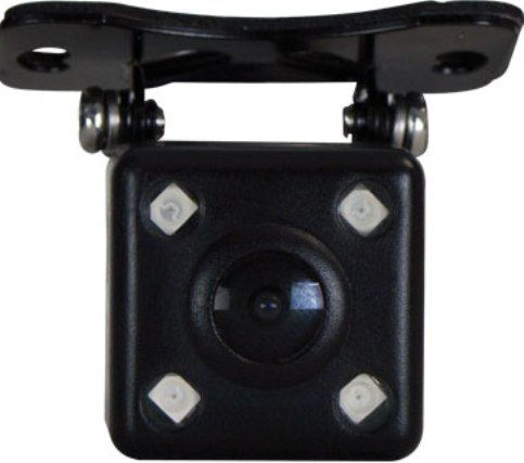 Ibeam TE-SSIR Small Square Camera, 4 IR LED's to help see at night, 170 Degree viewing angle, Surface mount design allows camera to pivot 130 degrees, 5.25