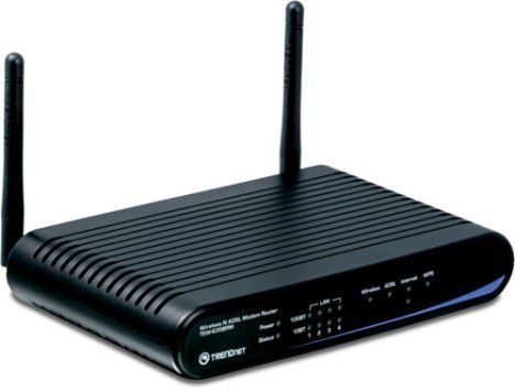 TRENDnet TEW-635BRM Wireless N 300Mbps ADSL2/2+ Modem Router, Wi-Fi compliant with IEEE 802.11n draft 2.0 standard, Router + modem or modem only mode, Compliant with ADSL, ASDL2 and ADSL2+, Auto detection for PPPoE, PPPoA and IPoA Internet connection types, Multiple SSID support with isolation (TEW635BRM TEW 635BRM)