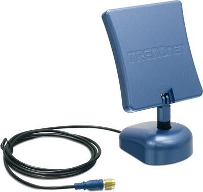 TRENDnet TEW-AI86DB Dual-Band Indoor Directional Antenna - 8 dBi, 6 dBi Reverse SMA Female - Directional Antenna, Magnetic base allows convenient and optimal relocation to wall or any metallic surface (TEWAI86DB  TEW AI86DB)