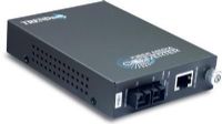 TRENDnet TFC-110S15 Fiber Converter 10/100Base-TX to 100Base-FX Single-Mode (15Km) with SC-Type Connector (TFC 110S15, TFC110S15, Trendware) 