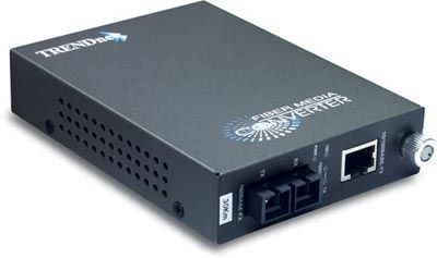 TRENDnet TFC-110S30 Fiber Converter 10/100Base-TX to 100Base-FX Single-Mode (30Km) with SC-Type Connector (TFC 110S30, TFC110S30, Trendware)