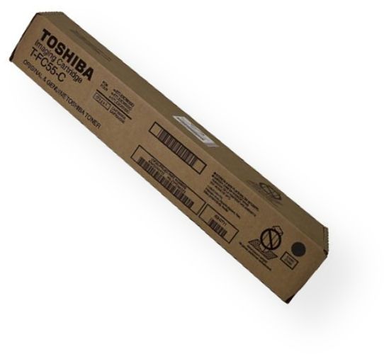Toshiba T-FC55-C Cyan Imaging Toner Cartridge for use with Toshiba e-Studio 5520, 5520C, 5520CT, 6520, 6520C, 6520CT, 6530, 6530C and 6530CT Copiers, Approx. 26500 pages @ 5% average coverage, New Genuine Original OEM Toshiba Brand (TFC55C TFC55-C T-FC55C T-FC55)