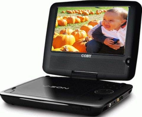 Coby TFDVD1029 Portable DVD Player, CD-R, CD-RW, DVD-R, DVD+RW, DVD-RW, DVD+R, DVD, CD Media Type, NTSC, PAL Media Format, Dolby Digital Built-in Audio Decoders, MPEG-1, MPEG-2 Supported Digital Video Standards, MP3 Supported Digital Audio Standards, LCD display - TFT active matrix - 10.2