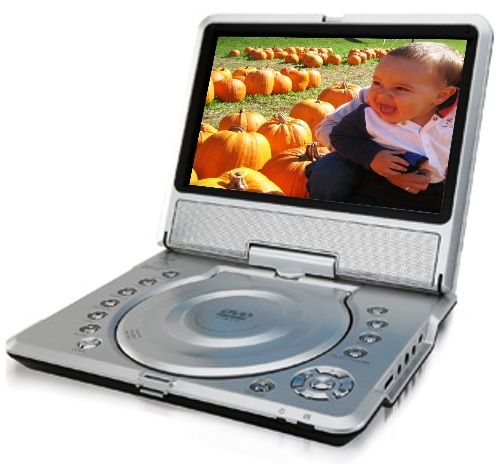 Coby Tf Dvd8501 Widescreen 8 5 Tft Portable Dvd Cd Mp3 Player Swivel Screen With 180 Degree Rotation Dvd Dvd R Rw Cd Cd R Rw Jpeg And Mp3 Compatible Anti Skip Circuitry Audio Video Input Jack For Video Games Vcr Or Other
