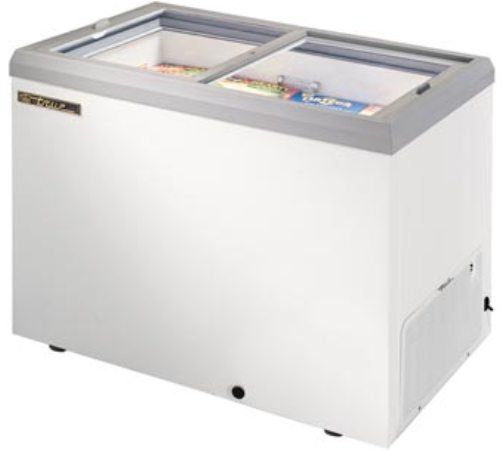 True TFM-41FL Glass Lid Horizontal Spot Freezer, Flat Lid, Cold wall, environmentally friendly (134A) refrigeration system, Maintains -10F (-23.3C), ideal for both ice cream and frozen food, Tempered, hard coated, Low-E glass slide lids (TFM41FL TFM 41FL TFM-41F TFM-41)