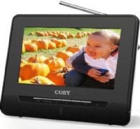 Coby TF-TV992 Portable Digital LCD Television, 9" Diagonal, 480 x 234 60Hz Resolution, widescreen TFT LCD, Integrated telescopic antenna, Full function remote control, ATSC and NTSC Tuner, Stereo Speakers, Dimensions 17" x 14" x 5", Weight 3.2 lbs, UPC 716829919927 (TFTV992 TF-TV-992 TFTV-992 TF TV992 TFTV 992 TF TV 992) 