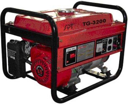 Sunpentown TG-3200 Gasoline  Generator 3200 Watts 6.5HP, Automatic voltage regulator, Electronic ignition system, 68dBs noise level from 7 meters, With wheel kits (TG3200   TG 3200)