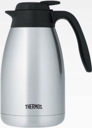 Thermos TGS1500SS4 Vacuum Insulated 51 ounces Stainless Steel Serving Carafe; Thermos vacuum insulation technology locks in temperature to preserve flavor and freshness; Durable 18/8 stainless steel interior and exterior withstand the demands of everyday use; Top opens with push button ease for simple one-handed pouring; UPC 041205673057; Replaced TGS1500 TGS1500P TGS1500P6 (TGS-1500SS4 TGS 1500SS4 TGS1500-SS4 TGS1500 SS4)